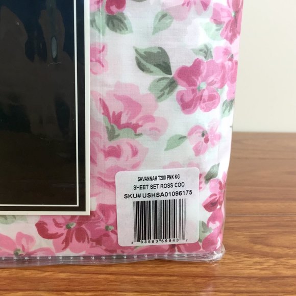 Laura Ashley 4-Piece KING Sheet Set "Savannah" NWT - Picture 8 of 8